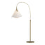 Hubbardton Forge 2011 Modern Brass Spun Frost (SH) Mobius Arc Floor Lamp