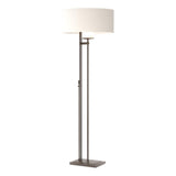 Hubbardton Forge 2011 Oil Rubbed Bronze Natural Anna Shade (SF) Rook Floor Lamp