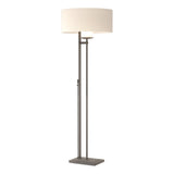 Hubbardton Forge 2011 Natural Iron Flax Shade (SE) Rook Floor Lamp