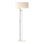 Hubbardton Forge 2011 Vintage Platinum Flax Shade (SE) Rook Floor Lamp
