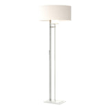 Hubbardton Forge 2011 Vintage Platinum Natural Anna Shade (SF) Rook Floor Lamp