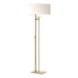Hubbardton Forge 2011 Soft Gold Natural Anna Shade (SF) Rook Floor Lamp