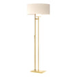 Hubbardton Forge 2011 Modern Brass Flax Shade (SE) Rook Floor Lamp