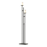Hubbardton Forge 2011 Natural Iron Opal Glass (GG) Rook Twin Floor Lamp