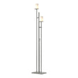 Hubbardton Forge 2011 Vintage Platinum Opal Glass (GG) Rook Twin Floor Lamp