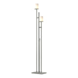 Hubbardton Forge 2011 Vintage Platinum Opal Glass (GG) Rook Twin Floor Lamp