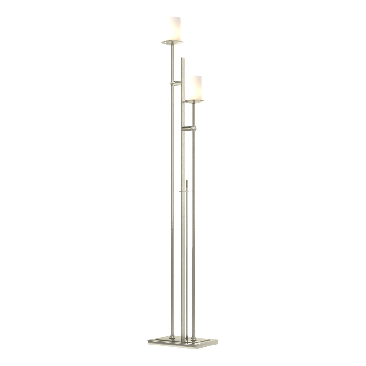 Hubbardton Forge 2011 Sterling Opal Glass (GG) Rook Twin Floor Lamp