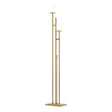 Hubbardton Forge 2011 Modern Brass Opal Glass (GG) Rook Twin Floor Lamp