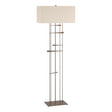 Hubbardton Forge 2013 Bronze Flax Shade (SE) Cavaletti Floor Lamp