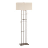 Hubbardton Forge 2013 Bronze Flax Shade (SE) Cavaletti Floor Lamp
