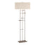 Hubbardton Forge 2013 Bronze Flax Shade (SE) Cavaletti Floor Lamp