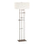 Hubbardton Forge 2013 Bronze Natural Anna Shade (SF) Cavaletti Floor Lamp