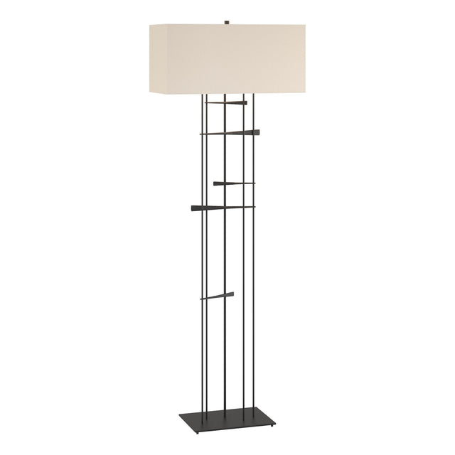 Hubbardton Forge 2013 Black Flax Shade (SE) Cavaletti Floor Lamp