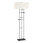 Hubbardton Forge 2013 Black Natural Anna Shade (SF) Cavaletti Floor Lamp