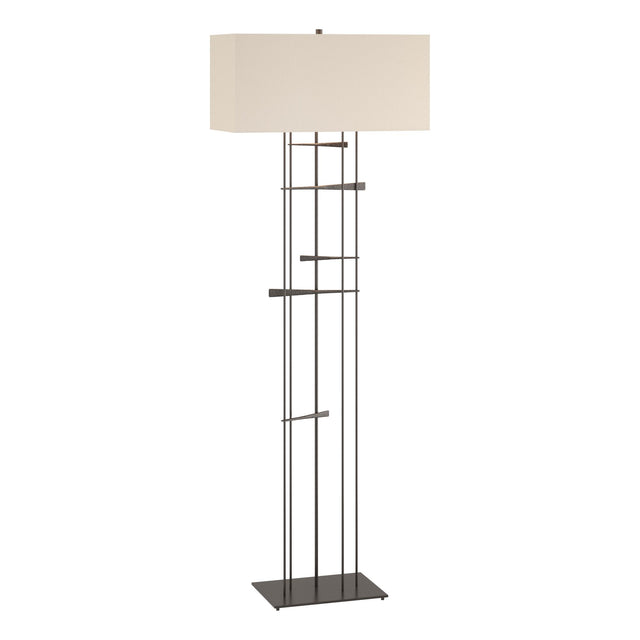 Hubbardton Forge 2013 Oil Rubbed Bronze Flax Shade (SE) Cavaletti Floor Lamp