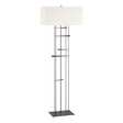 Hubbardton Forge 2013 Oil Rubbed Bronze Natural Anna Shade (SF) Cavaletti Floor Lamp