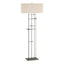 Hubbardton Forge 2013 Natural Iron Flax Shade (SE) Cavaletti Floor Lamp