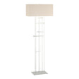 Hubbardton Forge 2013 Vintage Platinum Flax Shade (SE) Cavaletti Floor Lamp