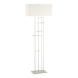 Hubbardton Forge 2013 Vintage Platinum Natural Anna Shade (SF) Cavaletti Floor Lamp