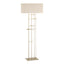 Hubbardton Forge 2013 Soft Gold Flax Shade (SE) Cavaletti Floor Lamp