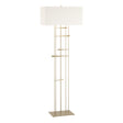 Hubbardton Forge 2013 Soft Gold Natural Anna Shade (SF) Cavaletti Floor Lamp