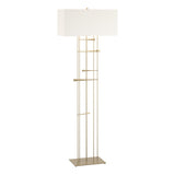 Hubbardton Forge 2013 Soft Gold Natural Anna Shade (SF) Cavaletti Floor Lamp
