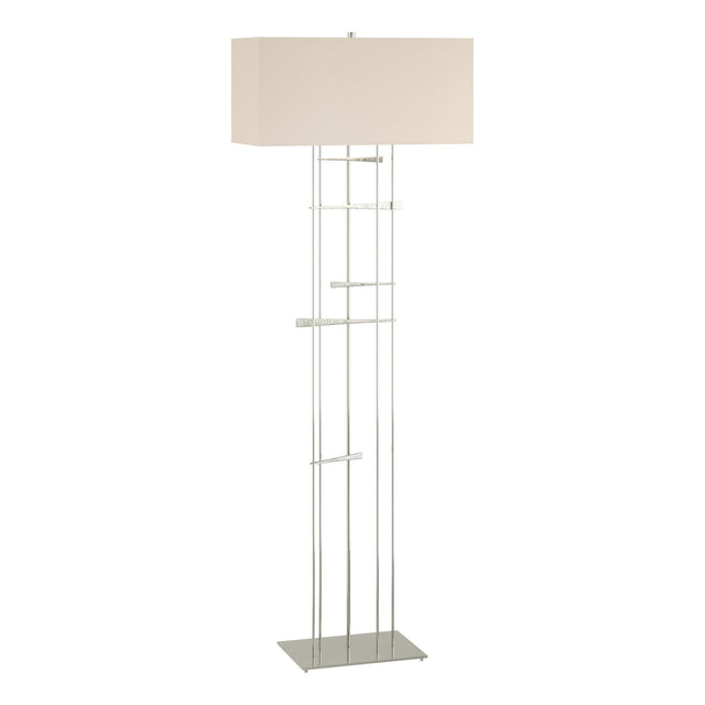 Hubbardton Forge 2013 Sterling Flax Shade (SE) Cavaletti Floor Lamp