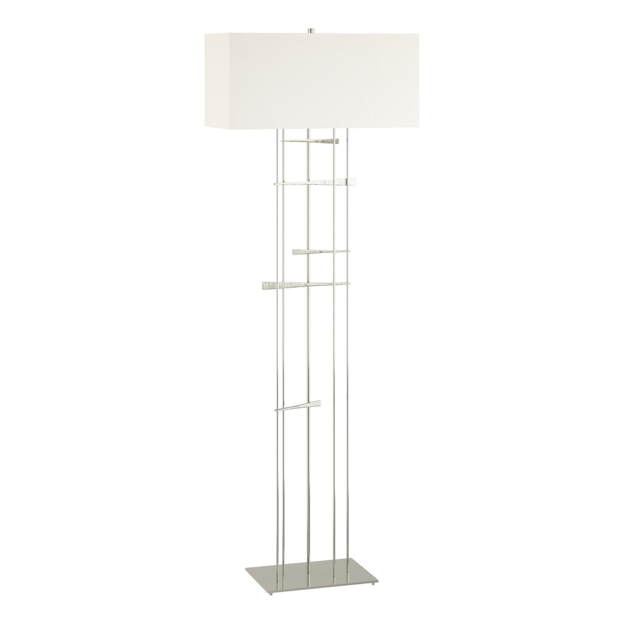 Hubbardton Forge 2013 Sterling Natural Anna Shade (SF) Cavaletti Floor Lamp