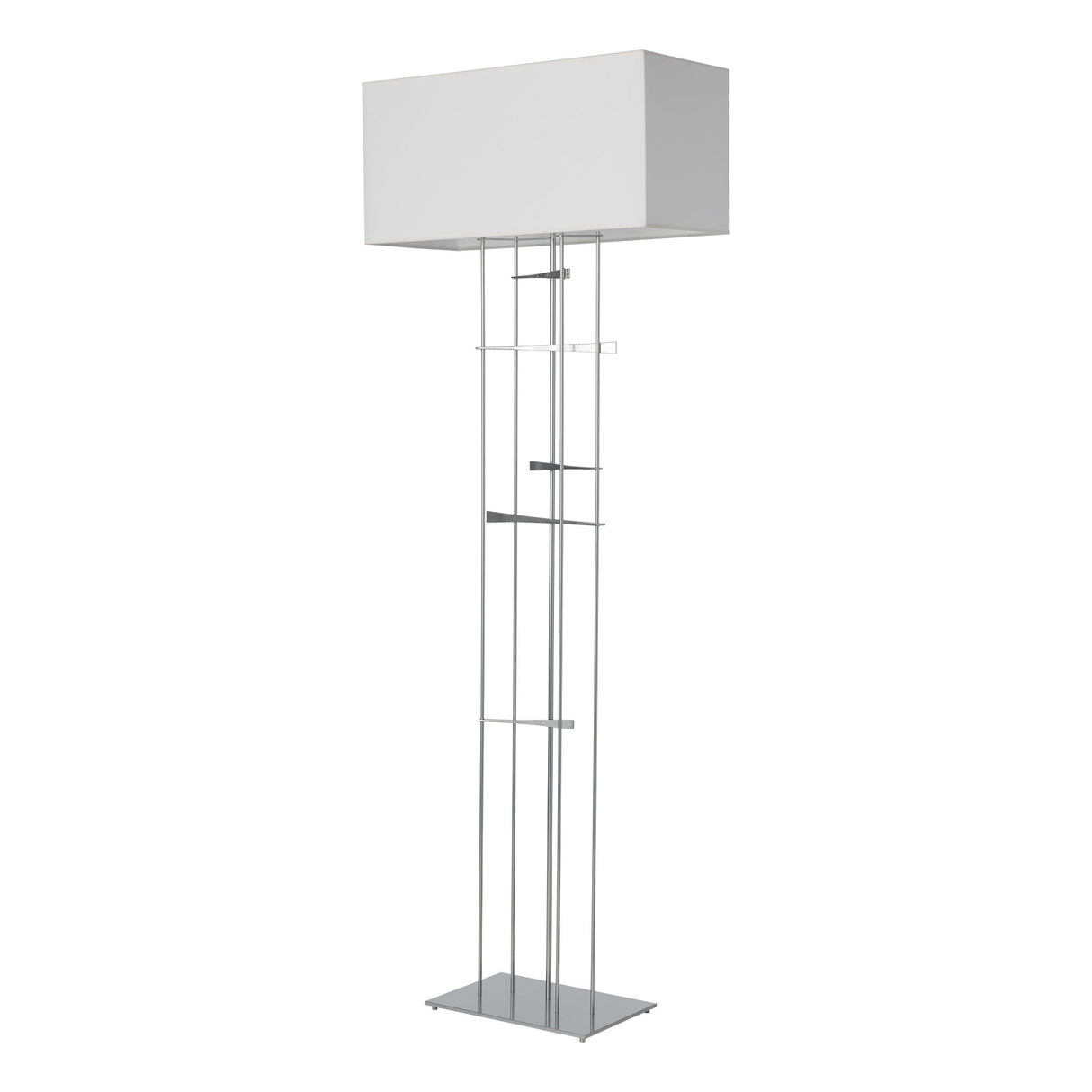Hubbardton Forge 2013 Sterling Natural Anna Shade (SF) Cavaletti Floor Lamp