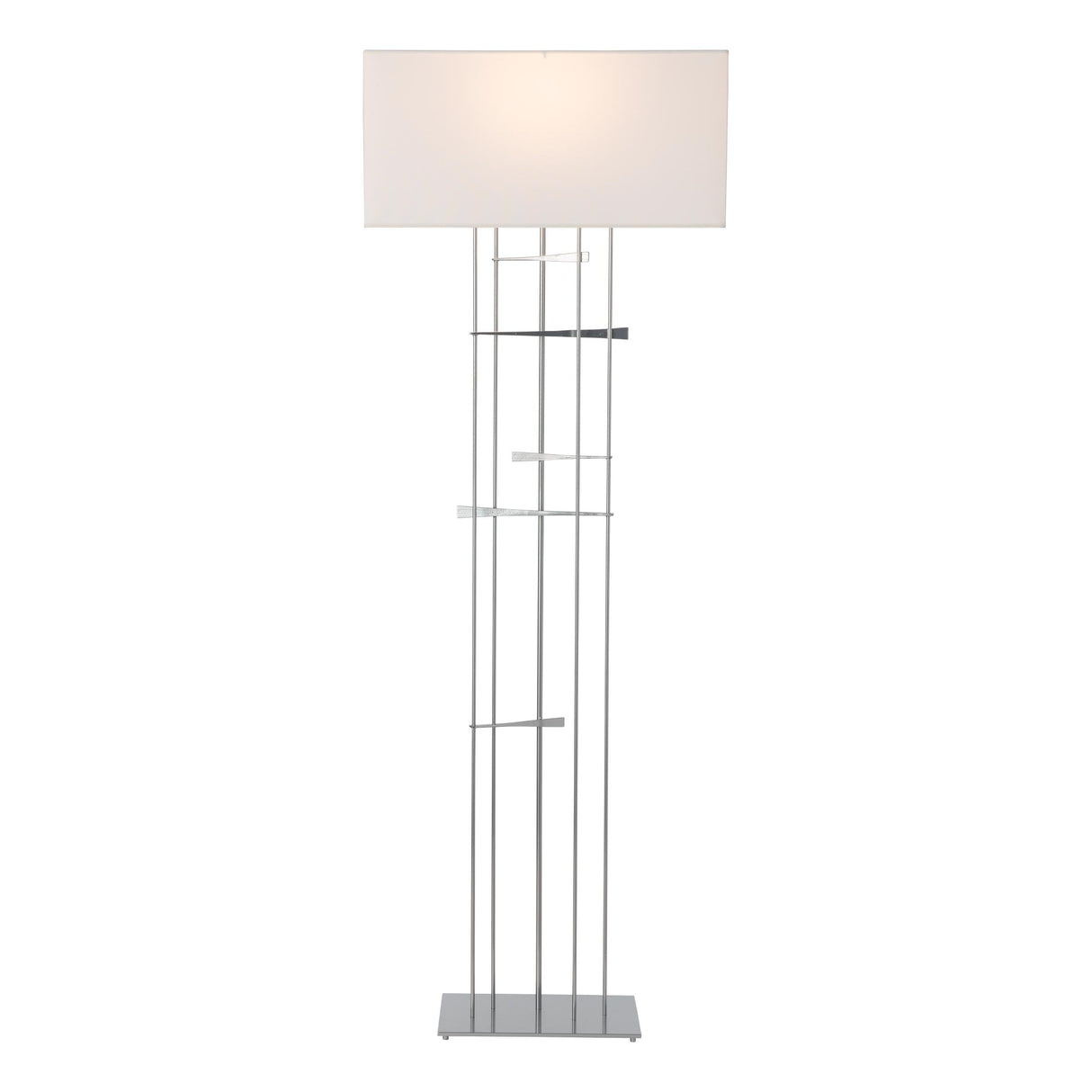 Hubbardton Forge 2013 Sterling Natural Anna Shade (SF) Cavaletti Floor Lamp