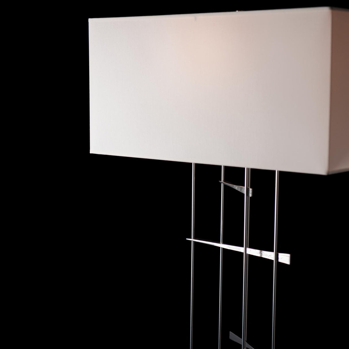 Hubbardton Forge 2013 Sterling Natural Anna Shade (SF) Cavaletti Floor Lamp