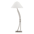 Hubbardton Forge 2003 Bronze Natural Anna Shade (SF) Metamorphic Contemporary Floor Lamp