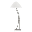 Hubbardton Forge 2003 Dark Smoke Natural Anna Shade (SF) Metamorphic Contemporary Floor Lamp