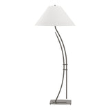 Hubbardton Forge 2003 Dark Smoke Natural Anna Shade (SF) Metamorphic Contemporary Floor Lamp