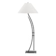 Hubbardton Forge 2003 Black Natural Anna Shade (SF) Metamorphic Contemporary Floor Lamp