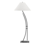 Hubbardton Forge 2003 Black Natural Anna Shade (SF) Metamorphic Contemporary Floor Lamp