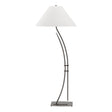 Hubbardton Forge 2003 Oil Rubbed Bronze Natural Anna Shade (SF) Metamorphic Contemporary Floor Lamp