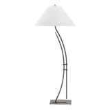 Hubbardton Forge 2003 Oil Rubbed Bronze Natural Anna Shade (SF) Metamorphic Contemporary Floor Lamp
