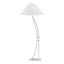 Hubbardton Forge 2003 Vintage Platinum Natural Anna Shade (SF) Metamorphic Contemporary Floor Lamp