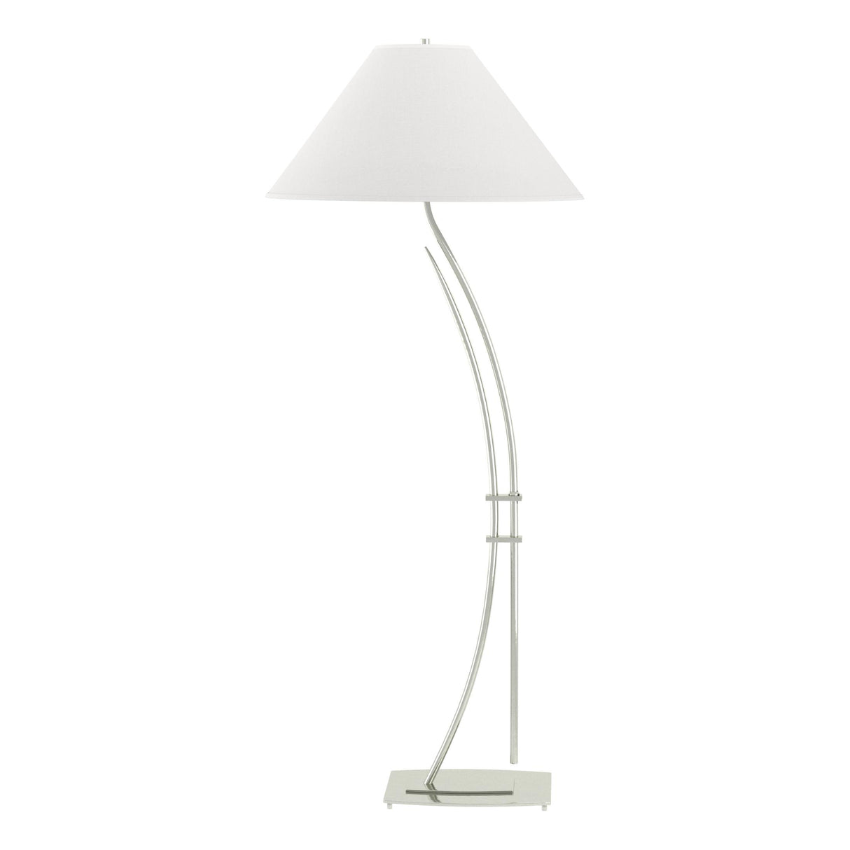 Hubbardton Forge 2003 Sterling Natural Anna Shade (SF) Metamorphic Contemporary Floor Lamp