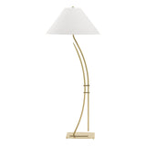 Hubbardton Forge 2003 Modern Brass Natural Anna Shade (SF) Metamorphic Contemporary Floor Lamp