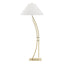 Hubbardton Forge 2003 Modern Brass Natural Anna Shade (SF) Metamorphic Contemporary Floor Lamp