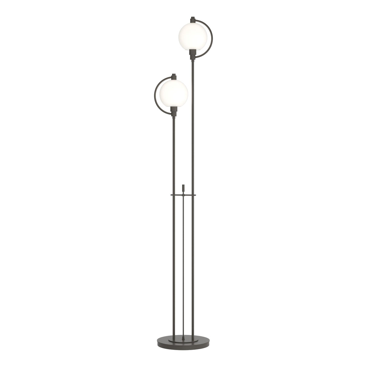 Hubbardton Forge 2015 Dark Smoke Opal Glass (GG) Pluto Floor Lamp