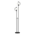Hubbardton Forge 2015 Black Clear Glass (ZM) Pluto Floor Lamp