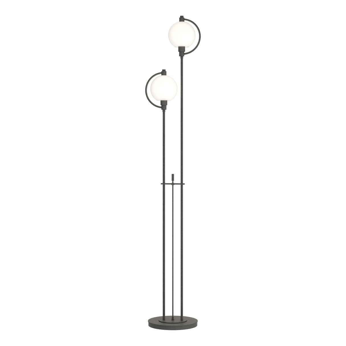 Hubbardton Forge 2015 Natural Iron Opal Glass (GG) Pluto Floor Lamp