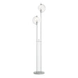 Hubbardton Forge 2015 Vintage Platinum Clear Glass (ZM) Pluto Floor Lamp