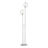 Hubbardton Forge 2015 Vintage Platinum Clear Glass (ZM) Pluto Floor Lamp