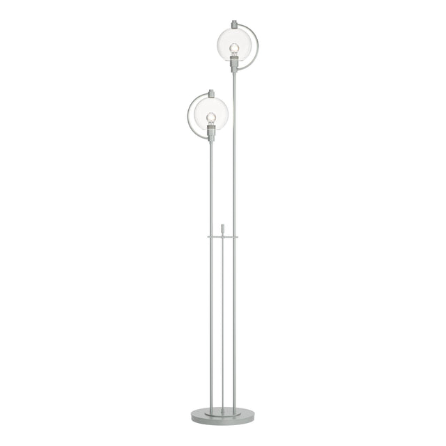 Hubbardton Forge 2015 Vintage Platinum Clear Glass (ZM) Pluto Floor Lamp