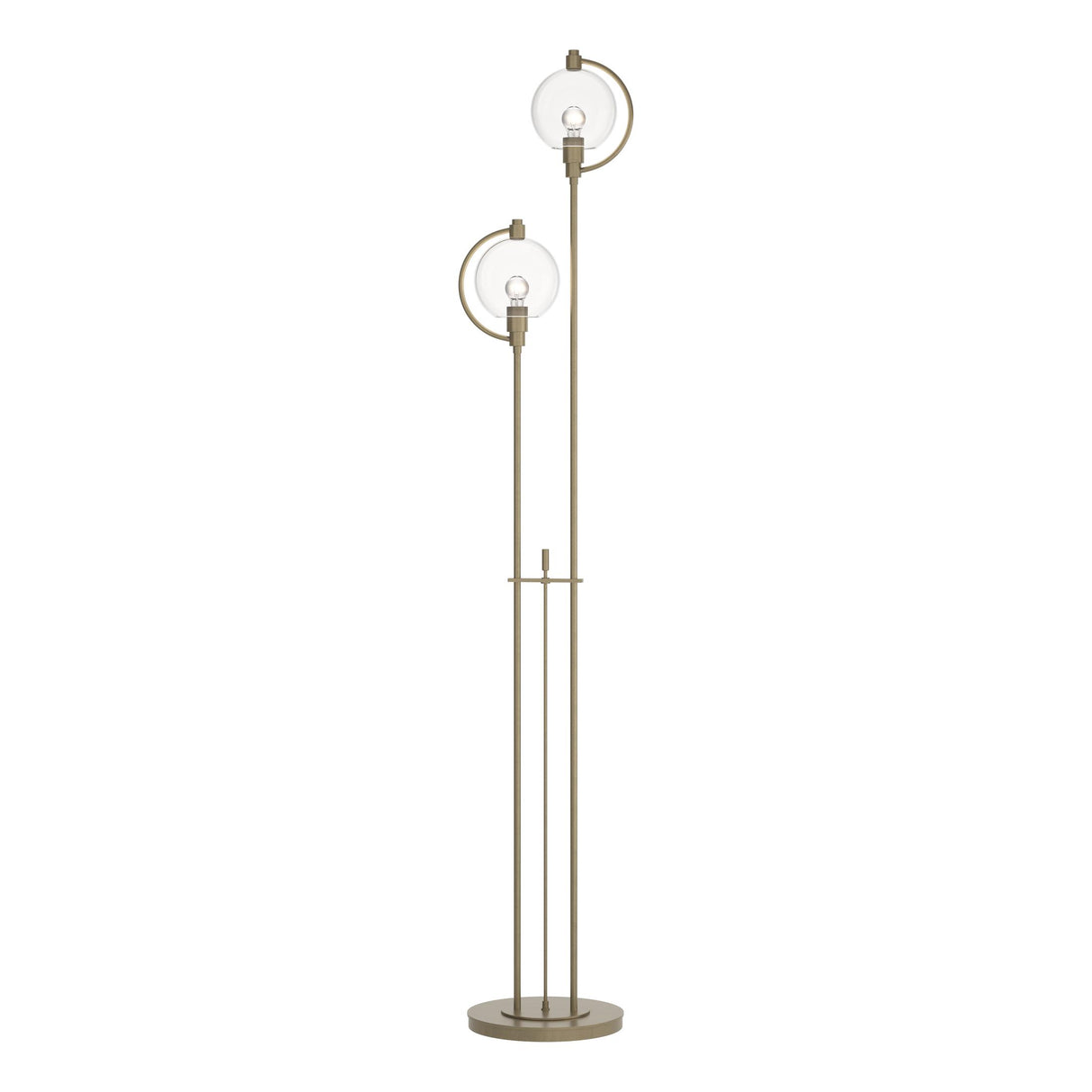 Hubbardton Forge 2015 Soft Gold Clear Glass (ZM) Pluto Floor Lamp