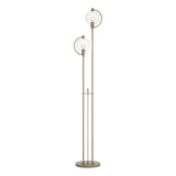Hubbardton Forge 2015 Soft Gold Clear Glass (ZM) Pluto Floor Lamp
